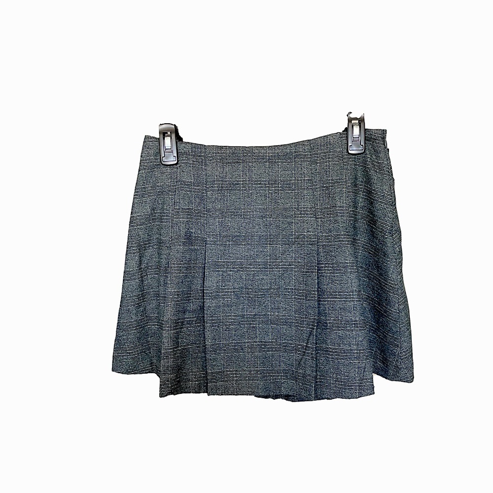 Zara NWOT Pleaded Houndstooth Skort M
